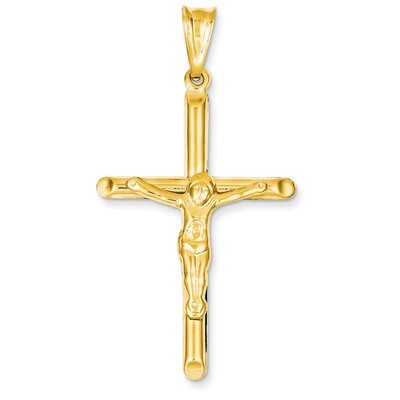 Hollow Crucifix Pendant 14k Gold Polished C3672, MPN: C3672, 883957898292
