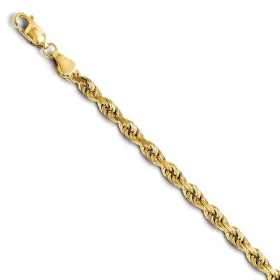 Leslie&#39;s 4.00mm Diamond Cut Rope Chain 8 Inch - 14k Gold HB-7007-8, MPN: 7007-8, 886774545585