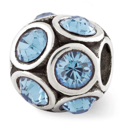 March Swarovski Elements Bead - Sterling Silver QRS2687MAR, MPN: QRS2687MAR, 886774992402