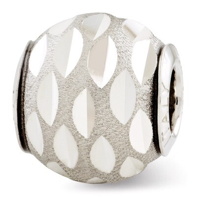 Velvet Diamond Cut Bead - Sterling Silver QRS2823, MPN: QRS2823, 886774992860