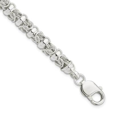 Fancy Byzantine Bracelet Sterling Silver QG5874-7.5, MPN: QG5874-7.5,