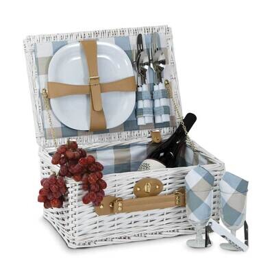 Boothbay 2 Person White Picnic Basket GM23737, MPN: GM23737, 807348126245