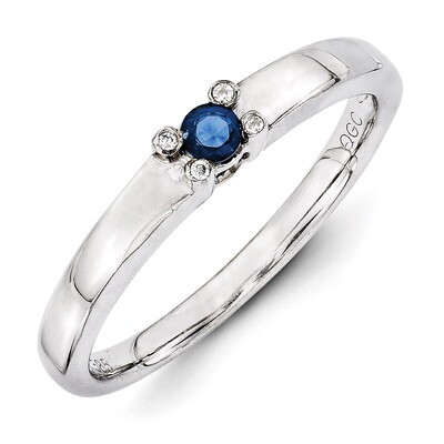 1 Birthstone Family Jewelry Diamond Semi-Set Ring 14k White Gold XMRW31/1, MPN: XMRW31/1, 883957420…