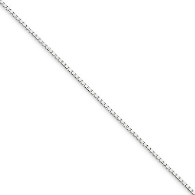 1mm Box Chain 16 Inch 10k White Gold 10KWB100-16, MPN: 10KWB100-16, 886774434858
