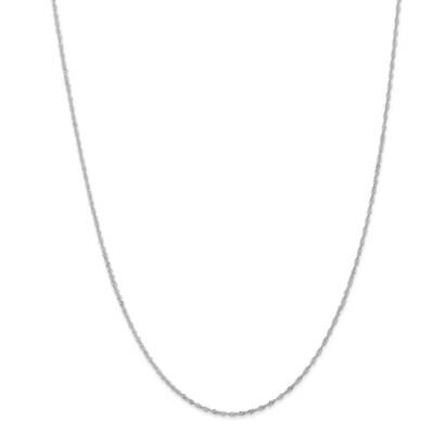 1.1mm Singapore Chain Anklet 10 Inch 14k White Gold PEN167-10, MPN: PEN167-10, 883957166384