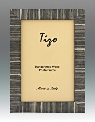 Tizo Gray Striped Wood Picture Frame 4 x 6 Inch, MPN: 285GRY-46,