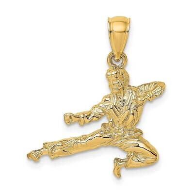 Karate Man Charm 14k Gold 3-D K8763, MPN: K8763, 637218035380