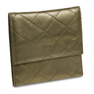 Pewter Leather Quilted Jewelry Folder GM17724, MPN: GM17724, 892925003002