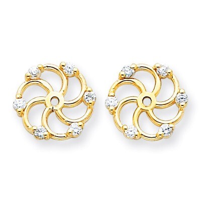 Earring Jacket 14k Gold VS Quality Diamond XJ6VS, MPN: XJ6VS, 883957115801