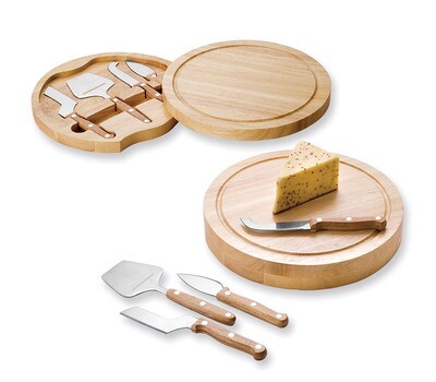 White Teak Circular Cheese Cutting Board GP7123, MPN: GP7123, 99967200608