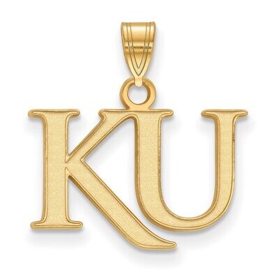 University of Kansas Small Pendant Gold-plated Silver GP051UKS, MPN: GP051UKS, 886774947853