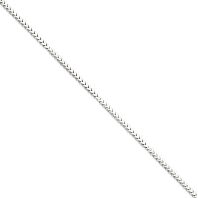 3.0mm Franco Chain 20 Inch 14k White Gold WFRA100-20, MPN: WFRA100-20, 886774407838