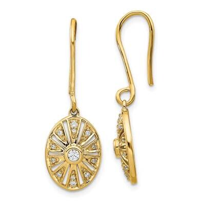 Vintage Earrings 14k Gold Diamond EM3948-020-YA, MPN: EM3948-020-YA, 883957258867