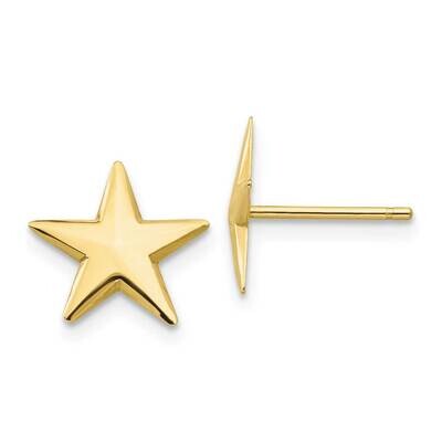 Nautical Star Post Earrings 10k Gold 10TE614, MPN: 10TE614, 191101565823