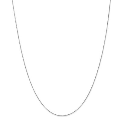 18 Inch 0.8mm Baby Parisian Wheat Chain 14k white Gold PEN314-18, MPN: PEN314-18, 886774402260