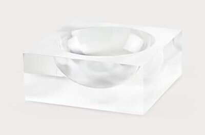 Tizo Acrylic Lucite Block White Small Bowl HA180WHBW, MPN: HA180WHBW,
