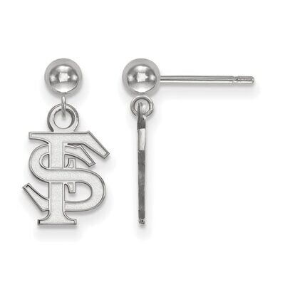 Florida State University Earring Dangle Ball 14k White Gold 4W010FSU, MPN: 4W010FSU, 886774837734