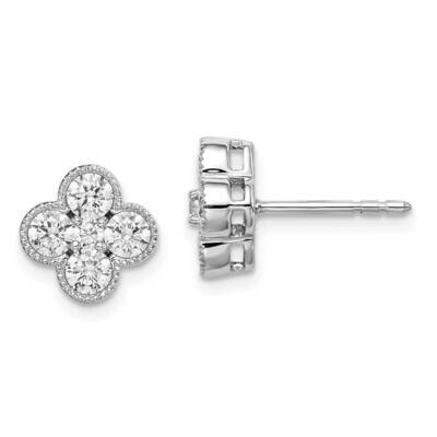 Diamond Vs/Si, D E F, Bloom Post Earrings 14k White Gold True Origin Lab Grown EM6346-100-WLD, MPN:…