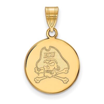 East Carolina University Medium Disc Pendant Gold-plated Silver GP035ECU, MPN: GP035ECU, 8867749372…