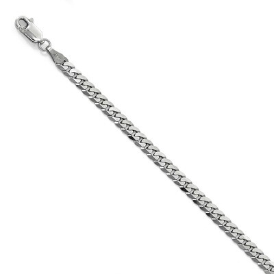Leslie&#39;s 3.9mm Flat Curb Chain 7 Inch 14K White Gold HB-1312-7, MPN: 1312-7, 191101849411