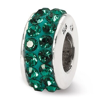 May Double Row Swarovski Elements Bead - Sterling Silver QRS1265MAY, MPN: QRS1265MAY, 883957302256