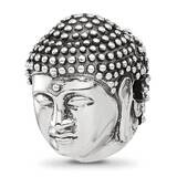 Buddha Head Hinged Bead Sterling Silver QRS4320, MPN: QRS4320,