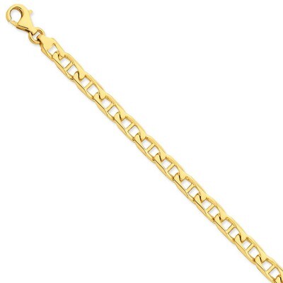 7mm Hand-polished Anchor Link Chain 22 Inch 14k Gold LK100-22, MPN: LK100-22, 191101648434