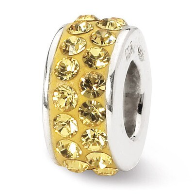 November Double Row Swarovski Elements Bead - Sterling Silver QRS1265NOV, MPN: QRS1265NOV, 88395730…