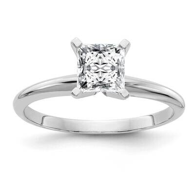 1ct. G H I True Light Princess Moissanite Solitaire Ring 14k White Gold WGSH13P-12MT, MPN: WGSH13P-…
