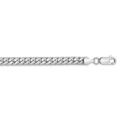 5.5mm Solid Miami Cuban Chain 28 Inch 14k White Gold DCU180W-28, MPN: DCU180W-28, 883957180465