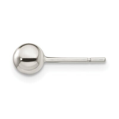 5.0mm Ball Earring Sterling Silver Polished SS3029, MPN: SS3029,