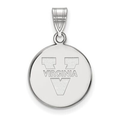 University of Virginia Medium Disc Pendant 10k White Gold 1W039UVA, MPN: 1W039UVA, 886774787039