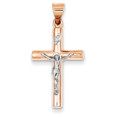 Hollow Crucifix Pendant 14k Two-Tone Gold XR1235, MPN: XR1235, 883957383590