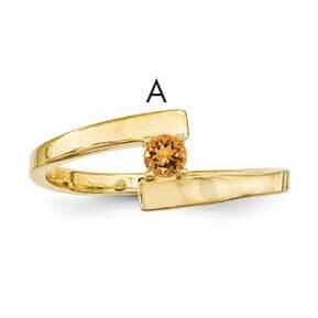 1-Stone Mothers Ring Mounting 14k Polished Gold XMR16/1-7, MPN: XMR16_1--6, 883957152196