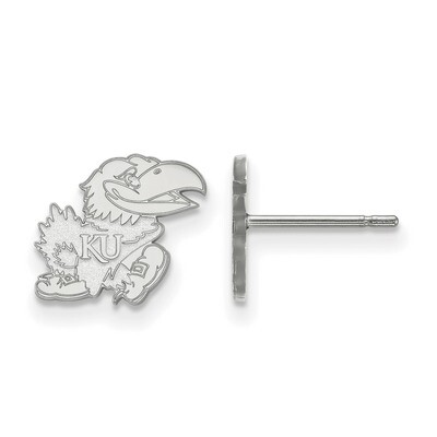 University of Kansas x-Small Post Earrings 10k White Gold 1W055UKS, MPN: 1W055UKS, 191101095740