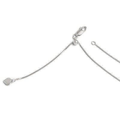 Leslie&#39;s Adjustable Box Chain 30 Inch - Sterling Silver HB-FC29-30, MPN: FC29-30, 886774541914