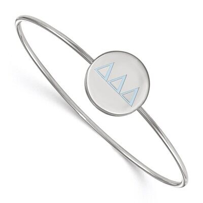 Delta Delta Delta Enameled Slip-on Bangle Sterling Silver SS023DDD-7, MPN: SS023DDD-7, 886774604015