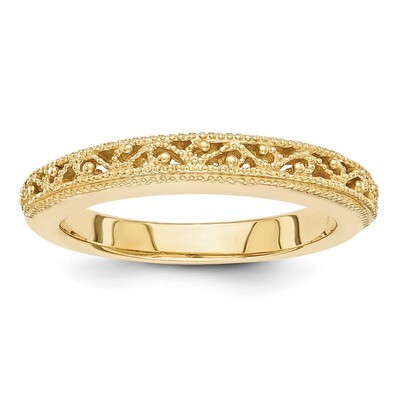 Filigree Band 14k Gold X9499, MPN: X9499, 886774379814