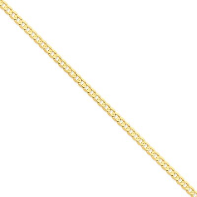 5.25mm Open Concave Curb Chain 18 Inch 14k Gold LCR140-18, MPN: LCR140-18, 886774418261