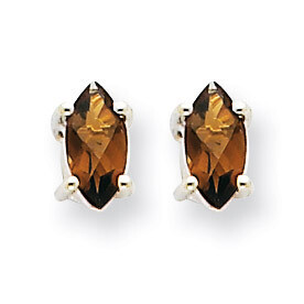 Marquise 4-Prong 5 x 3mm Earring 14k White Gold XE101W, MPN: XE101W, 191101560941