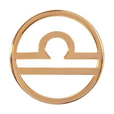 Nikki Lissoni Libra Gold-Plated 33mm Coin C119209GM, MPN: C119209GM, 8718627465165