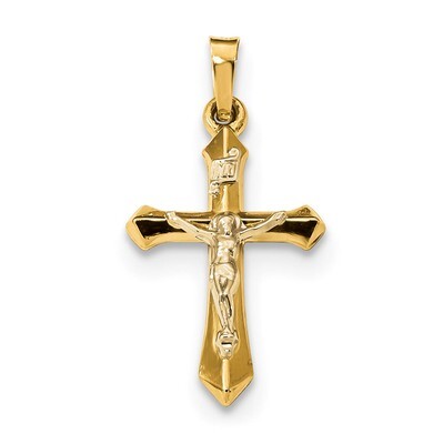Polished INRI Crucifix Pendant 14k Two-Tone Gold XR1636, MPN: XR1636, 883957731469