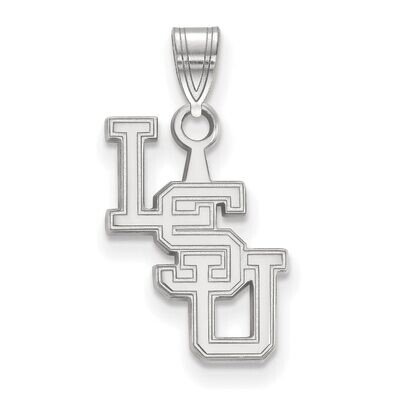 Louisiana State University Small Pendant 14k White Gold 4W079LSU, MPN: 4W079LSU, 886774854823