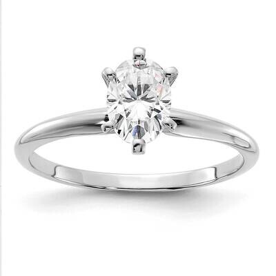 7/8ct. G H I True Light Oval Moissanite Solitaire Ring 14k White Gold WGSH15O-12MT, MPN: WGSH15O-12…