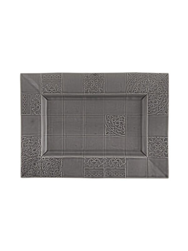 Bordallo Pinheiro Pinheiro Rua Nova Tray Anthracite 65020873, MPN: 65020873, 5600413603048