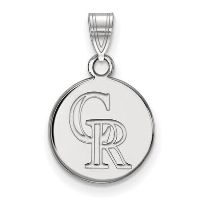 Colorado Rockies Small Disc Pendant 14k White Gold 4W015ROK, MPN: 4W015ROK, 886774840628