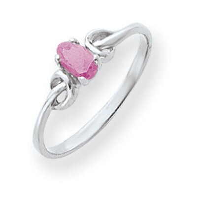 Pink Tourmaline Ring 14k white Gold 5x3mm Oval Y4651PT, MPN: Y4651PT, 883957563688