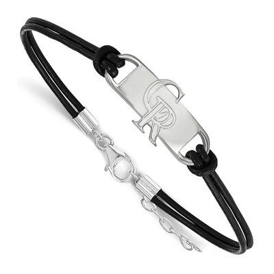 Colorado Rockies Small Center Leather Bracelet Sterling Silver SS023ROK-7, MPN: SS023ROK-7, 1911016…
