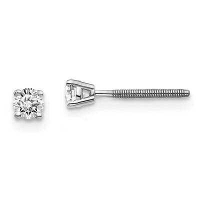 1/5ctw SI1/SI2 G H I Lab Grown Diamond Screw Back Earrings 14k White Gold EM1006S-020-WLG, MPN: EM1…
