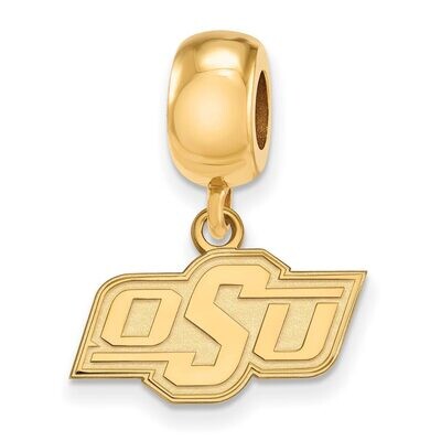 Oklahoma State University Bead Charm x-Small Dangle Gold-plated Silver GP034OKS, MPN: GP034OKS, 886…